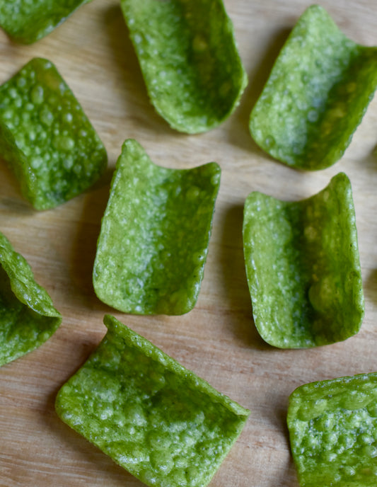 Spinach Wonton Square Shells 100/pkg