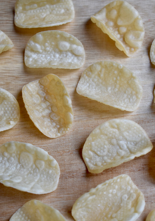 White Wonton Round Shells 100/pkg